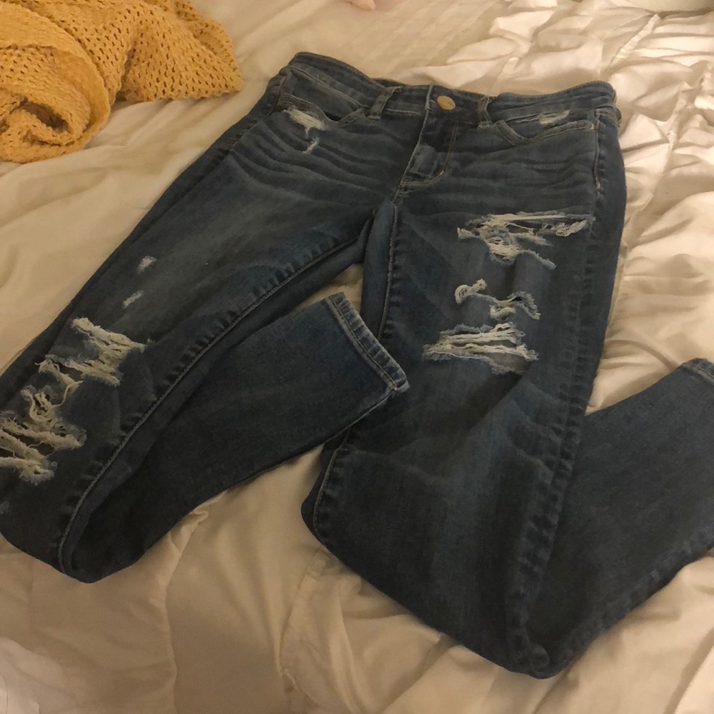 AE super stretch high rise jegging skinny jeans